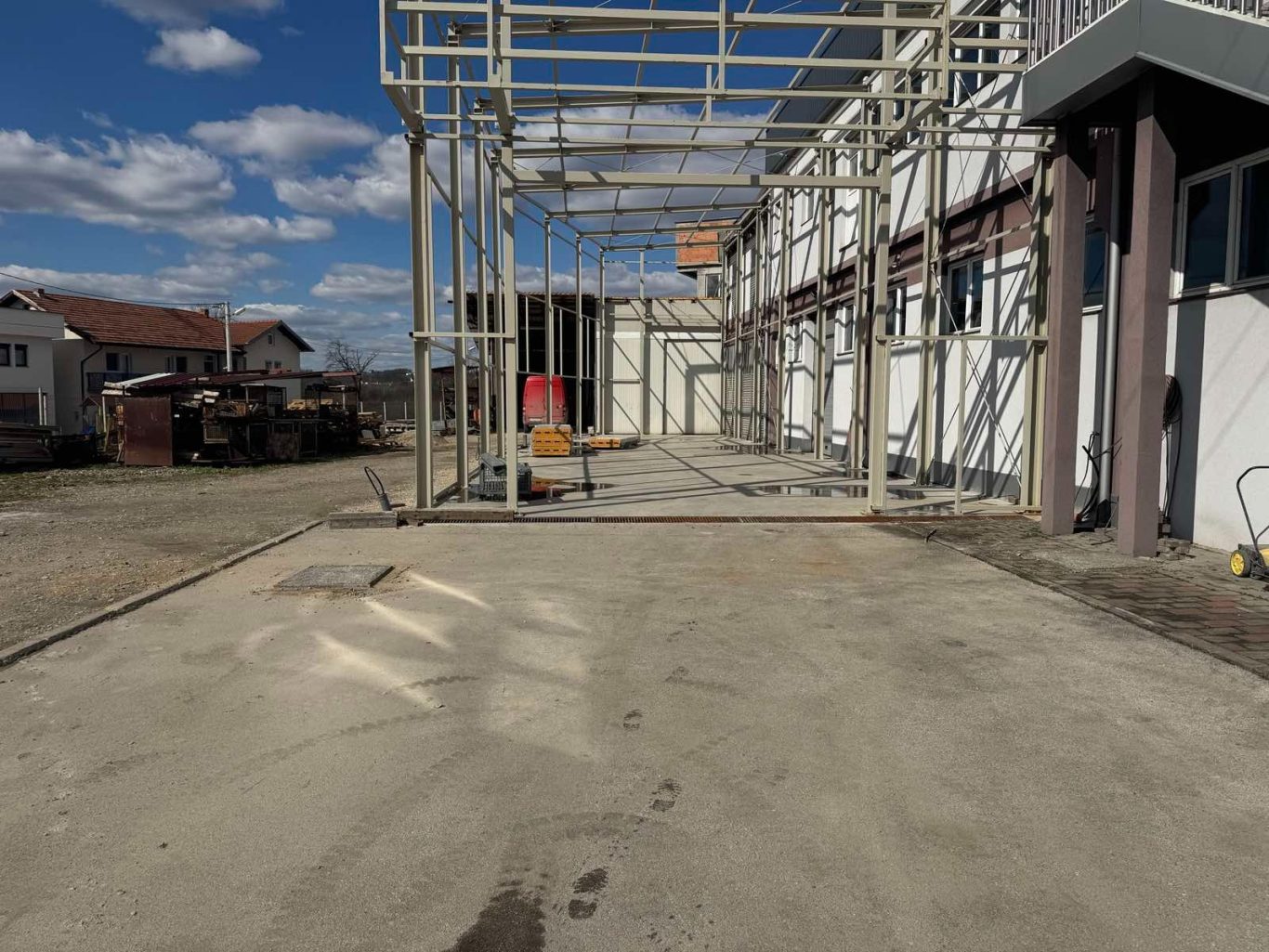 Hallenanbau (Unterkonstruktion)